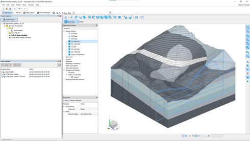 GeoStudio最新推出Slope3D，对土壤和岩石边坡进行复杂的三维极限平衡稳定性分析