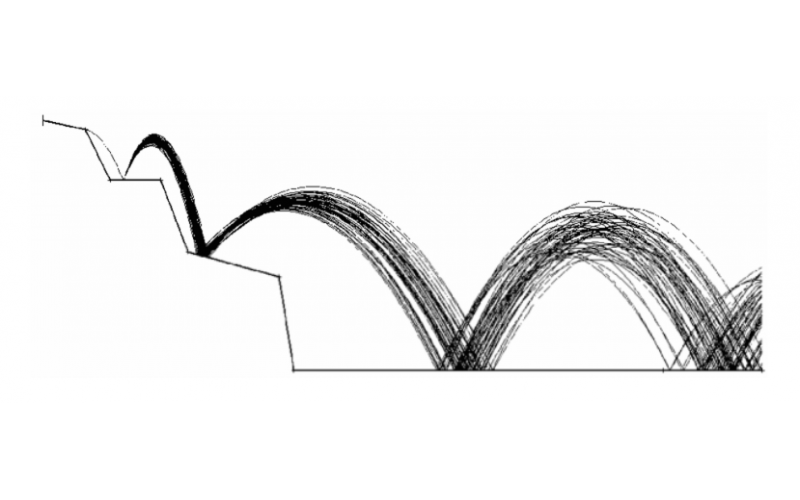 滚石运动过程中关键参数的影响分析