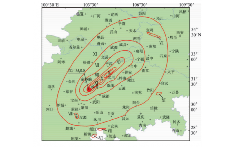背后山古滑坡对汉源老县城震害的影响