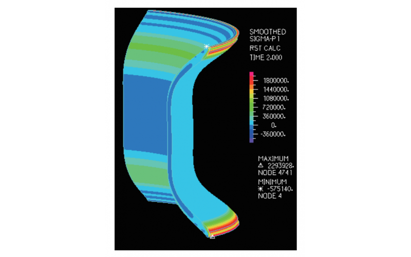 LNG储罐预应力混凝土外罐应力分布与裂缝形态