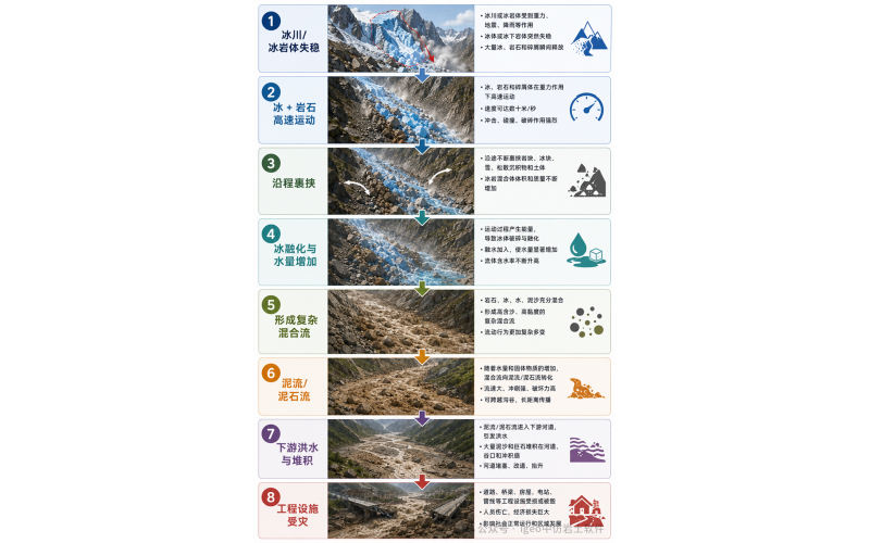 从冰岩体失稳到泥石流：RAMMS::RockIce如何理解复杂的高山灾害？